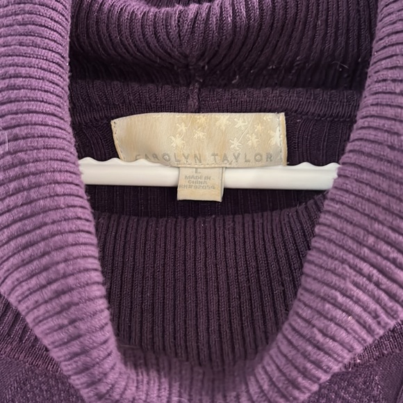 Turtleneck in royal purple - Picture 3 of 6